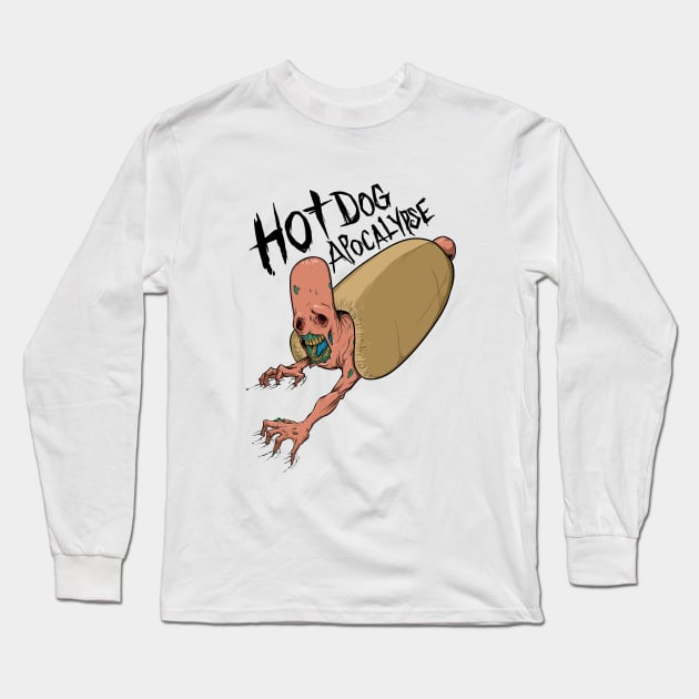 Hot Dog Apocalypse Long Sleeve T-Shirt by ChurchOfRobot